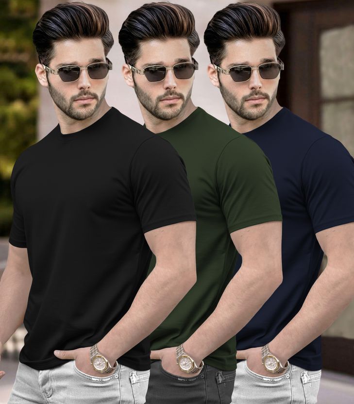 TRIPR Men Multicolor Round Neck T-Shirt - Image 9