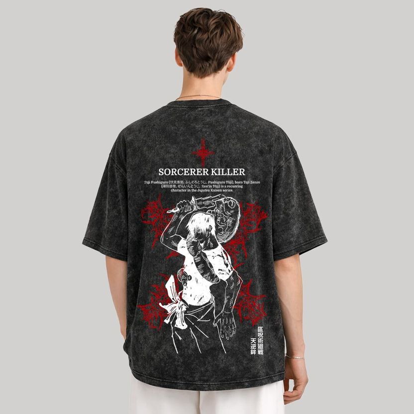 Anipop Men Black Cotton T-Shirt - Image 2
