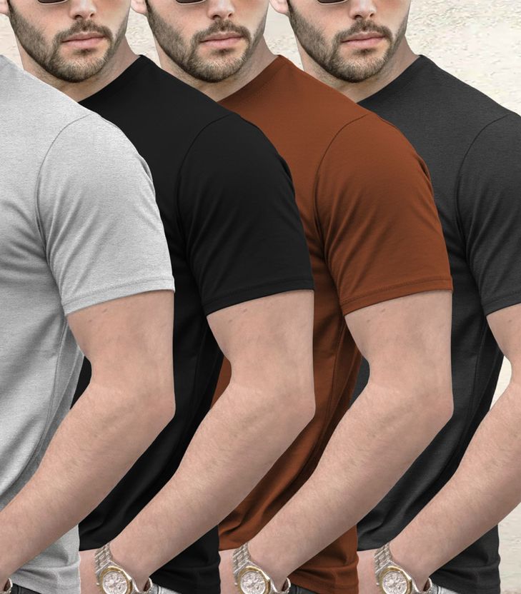 TRIPR Men Multicolor Round Neck T-Shirt - Image 5
