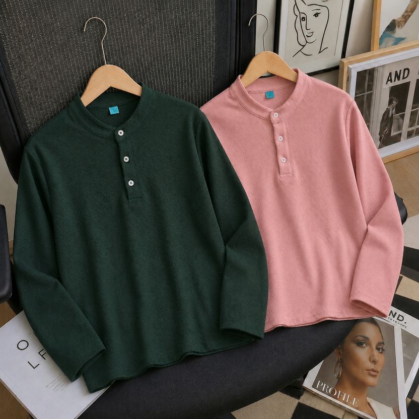 Try Colorblock Men Polo Neck Brown, Light Green T-Shirt - Image 10