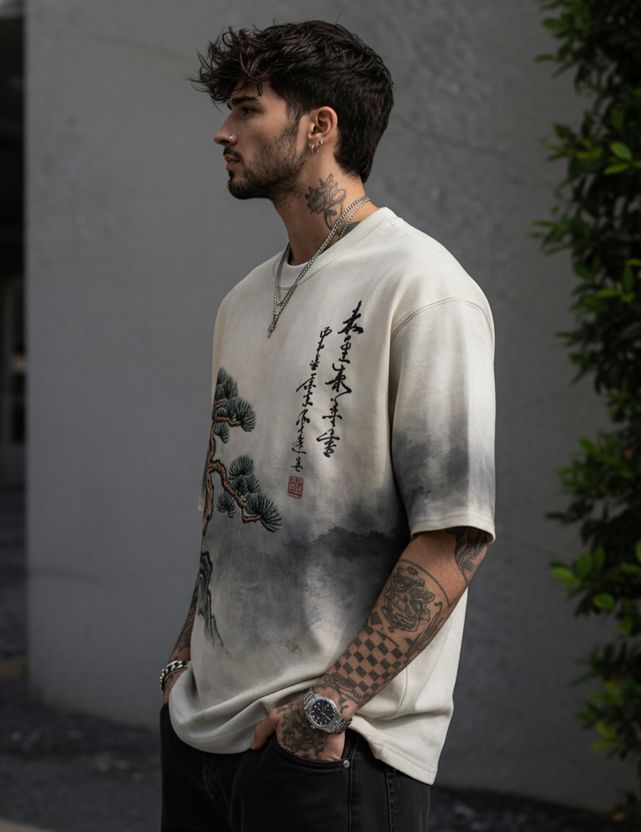 Force Men's White Dark Green T-Shirt - Image 3