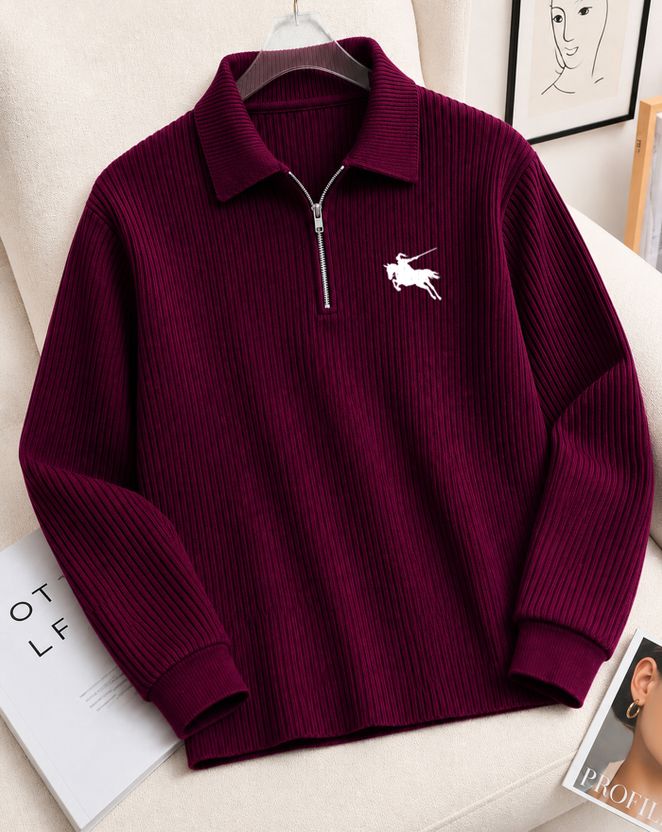 AOOSH Men Full Sleeve Self Design Sweatshirt - Image 8