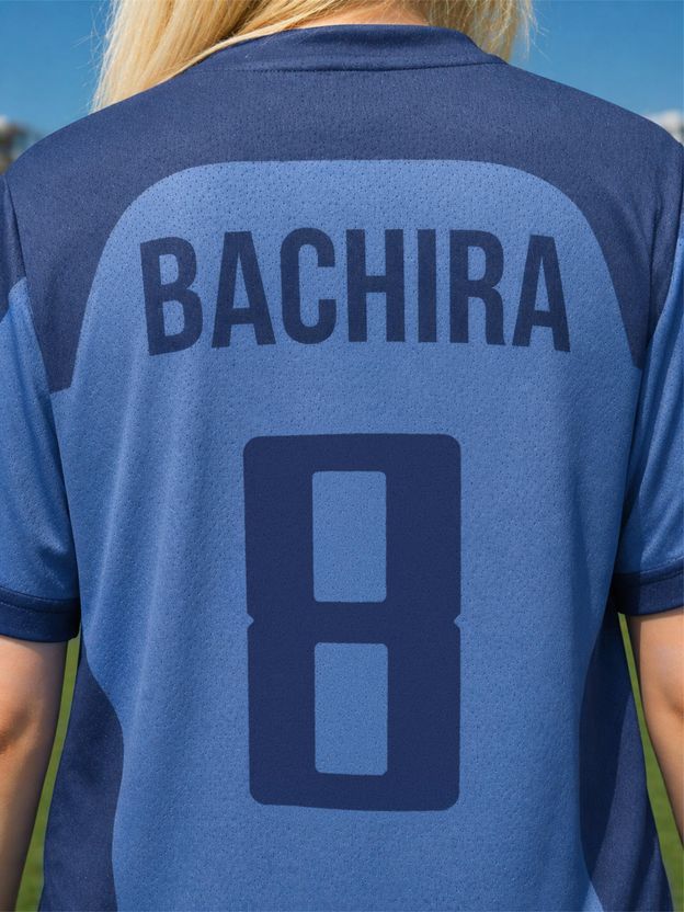 ComicSense Blue Lock Anime Bachira #8 Jersey Women Blue - Image 3