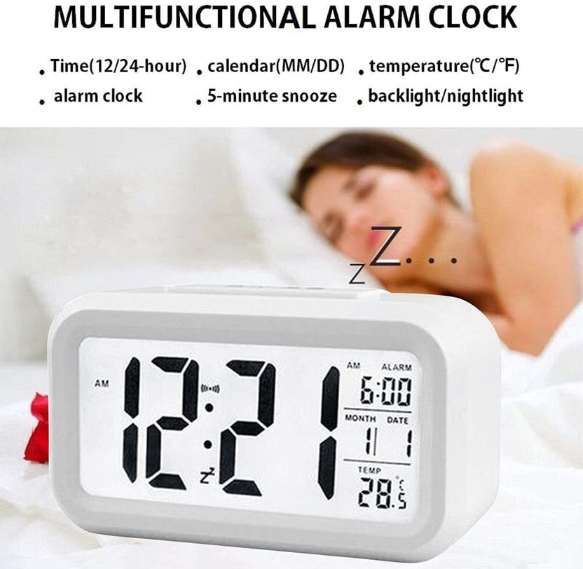 JYORESHA Digital White Clock - Image 4