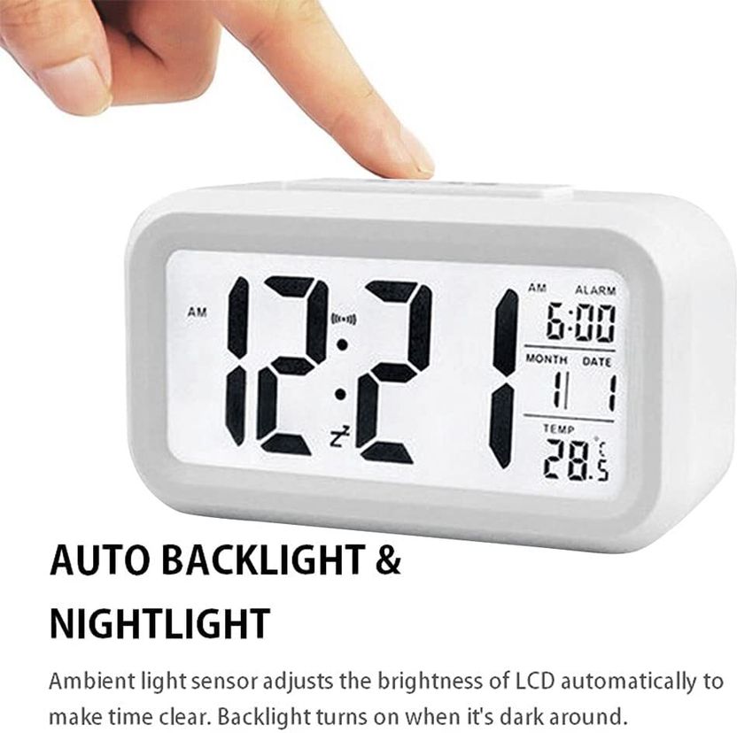 JYORESHA Digital White Clock - Image 2