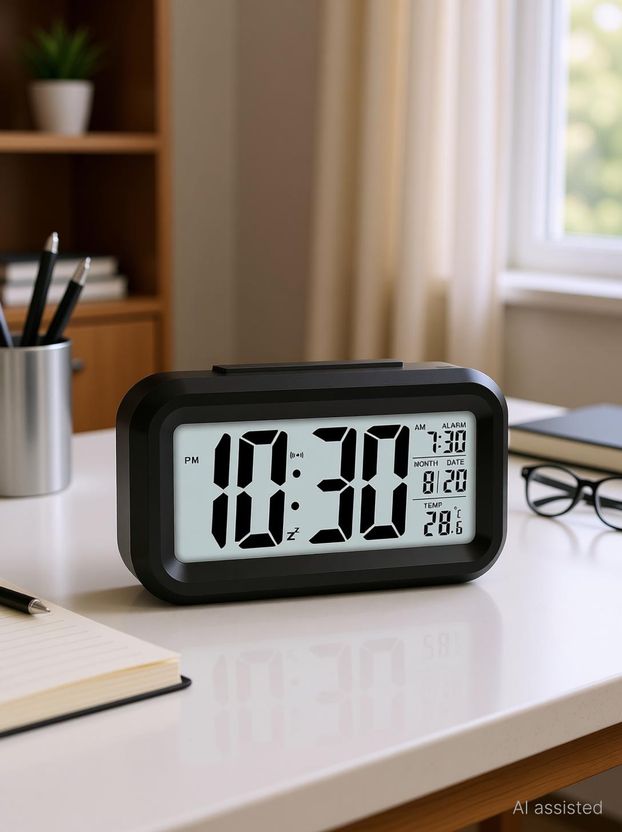 JYORESHA Digital White Clock - Image 6