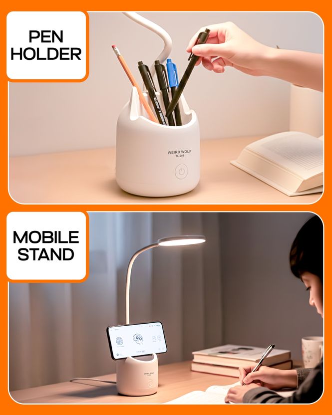 Rudefox 35 cm White LED Table Lamp - Image 3