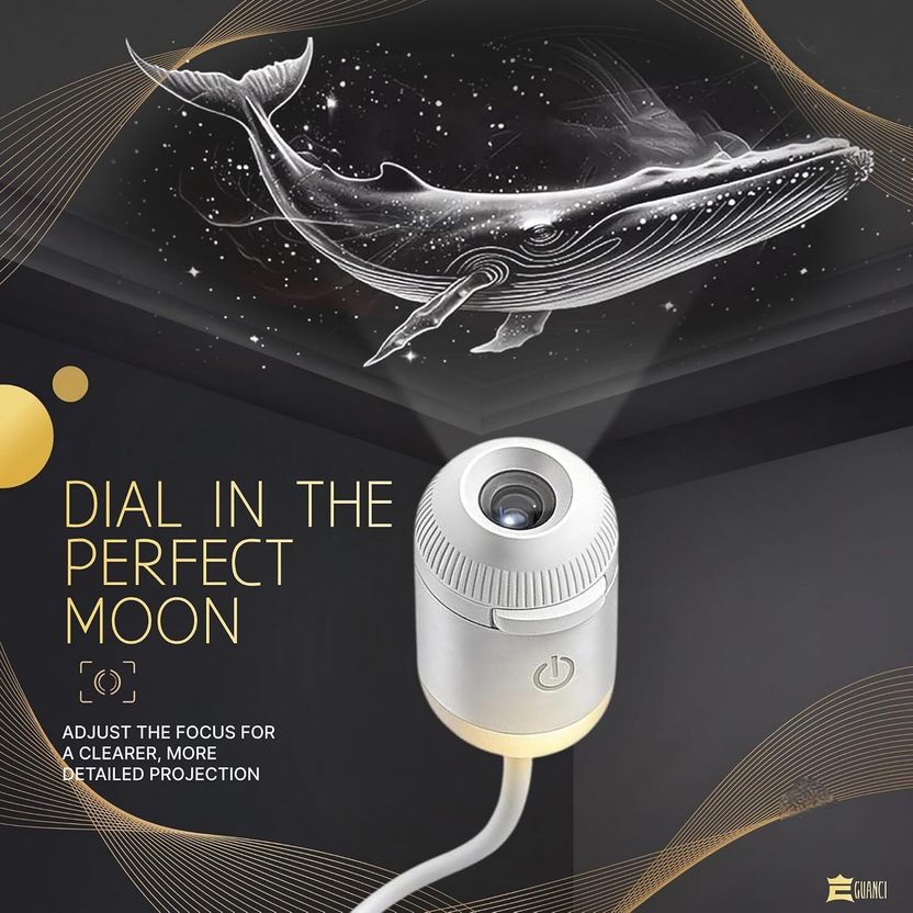 Guanci Whale Reef Galaxy Projector Night Light - Image 5