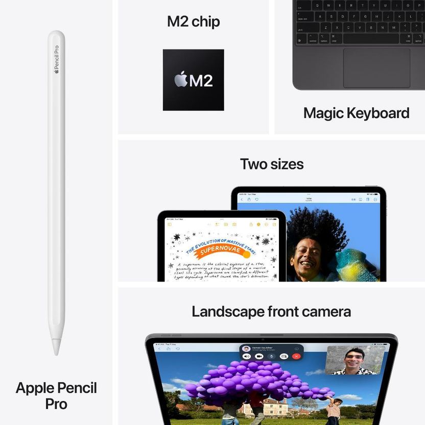 Apple iPad Air 2024 128GB 11 inch Wi-Fi M2 Chip Space Grey - Image 9