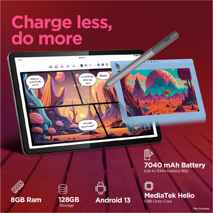 Lenovo Tab M11 8GB 128GB 11 inch Wi-Fi Green 88 Tablets - Image 3