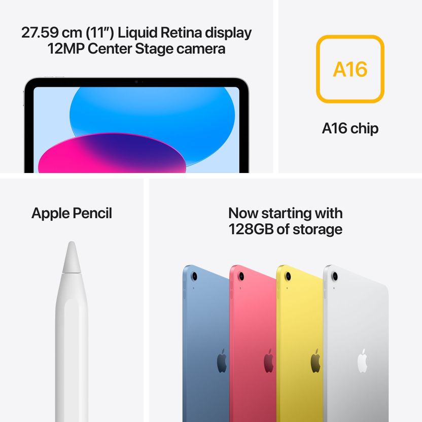 Apple 2025 iPad 11 inch 128GB Wi-Fi Silver - Image 7