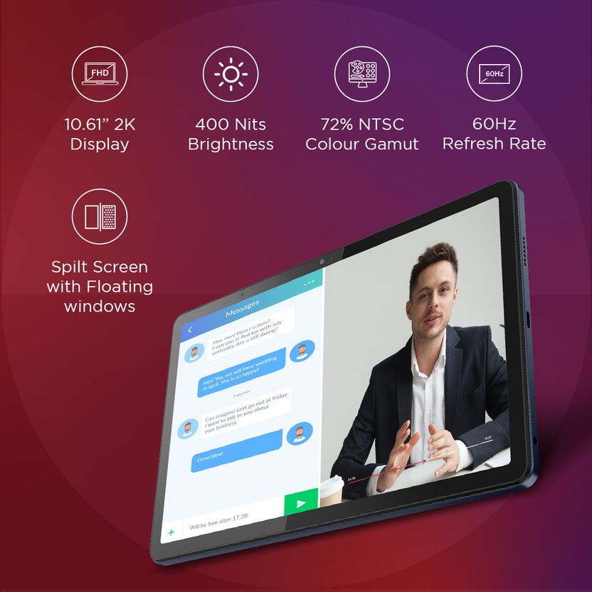 Lenovo M10 5G 6GB RAM 128GB ROM 10.61 inch Blue Tablet 695 Tablets - Image 4
