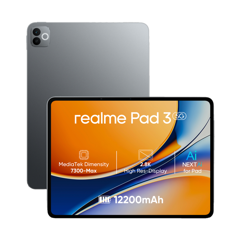 realme Pad 3 8GB RAM 128GB ROM 11.6 inch 5G Wi-Fi Space Grey - Image 1