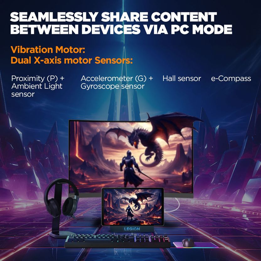 Lenovo Legion Tab 12 GB RAM 256 GB ROM 8.8 inch with Wi-Fi Only Gaming Qualcomm Snapdragon 8+ Gen 1 Tablet (Storm Grey) Price in India - Image 7