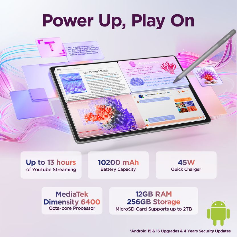 Lenovo Idea Tab Plus 12.1 inch 12GB RAM 256GB ROM 5G 6400 Tablets - Image 5