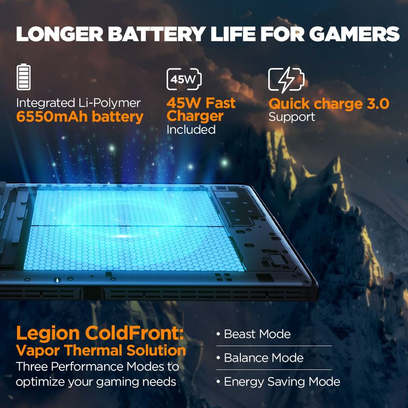 Lenovo Legion Tab 12 GB RAM 256 GB ROM 8.8 inch with Wi-Fi Only Gaming Qualcomm Snapdragon 8+ Gen 1 Tablet (Storm Grey) Price in India - Image 4