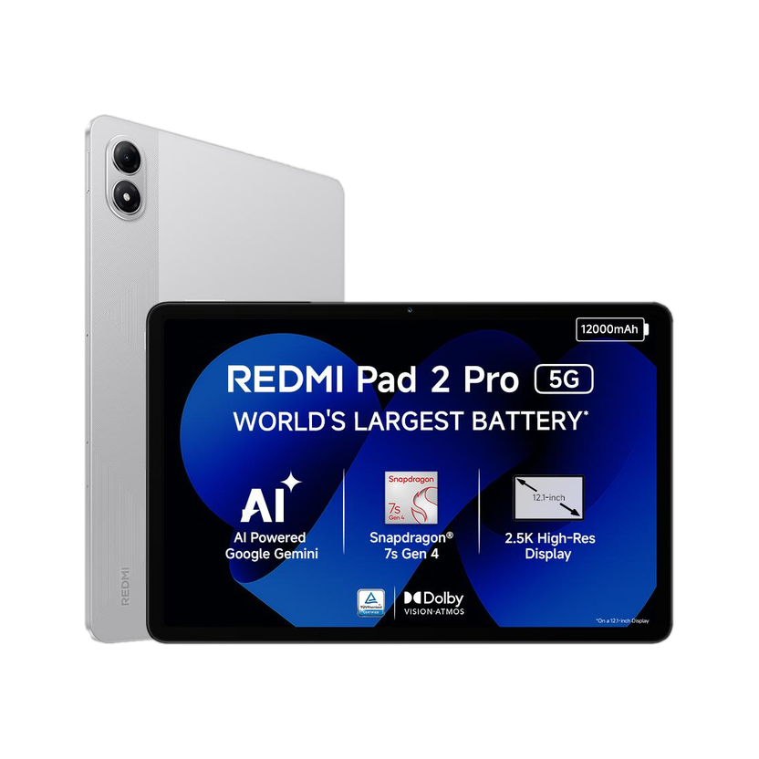 Redmi Pad 2 Pro 5G 8GB 128GB 12.1 inch Silver 4 Pack 4 Tablets - Image 1