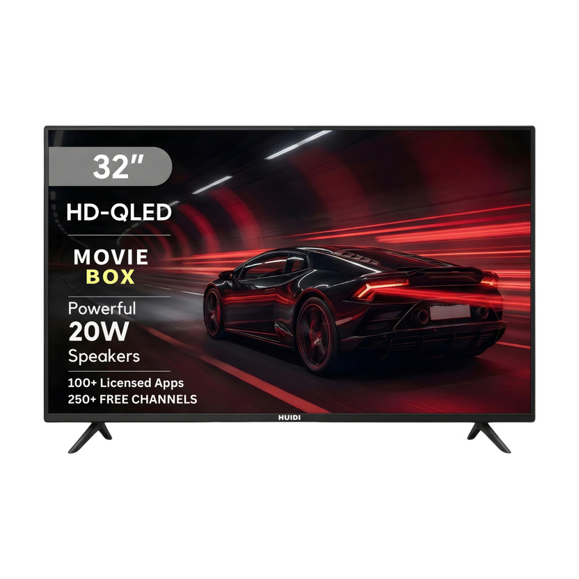 HUIDI HD4FSPRO max 80 cm (32 inch) QLED HD Ready Smart Android TV