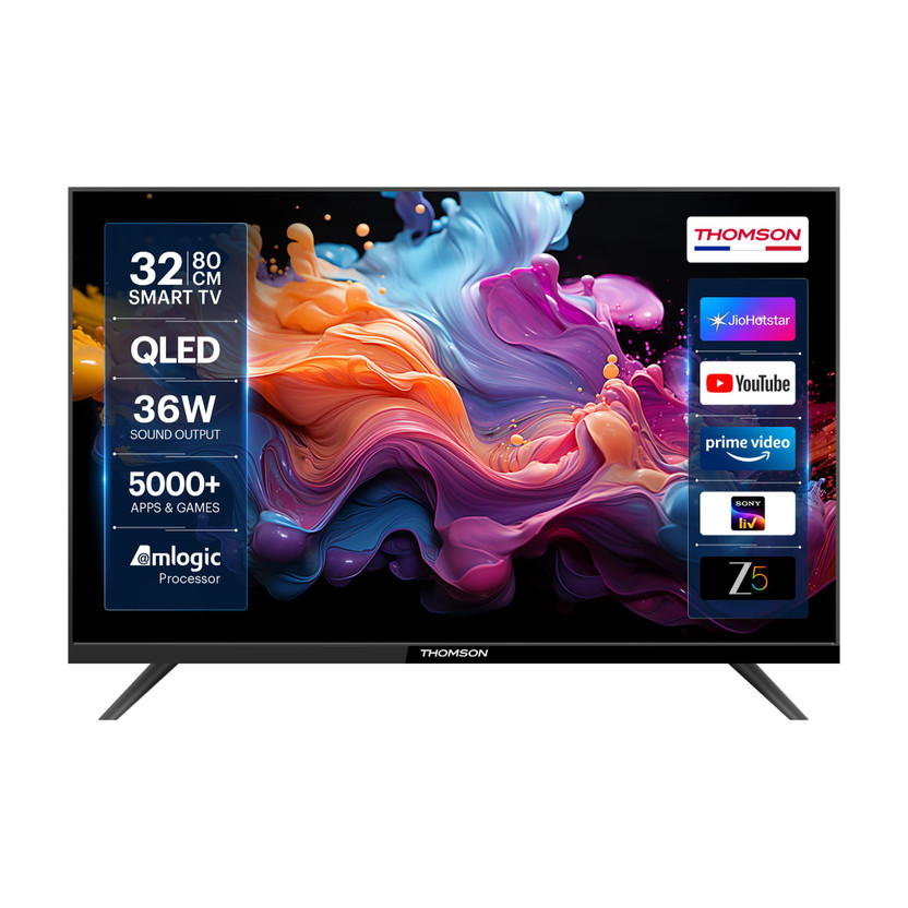 Thomson Alpha QLED 80 cm (32 inch) QLED HD Ready Smart Linux TV with 36W Sound Output