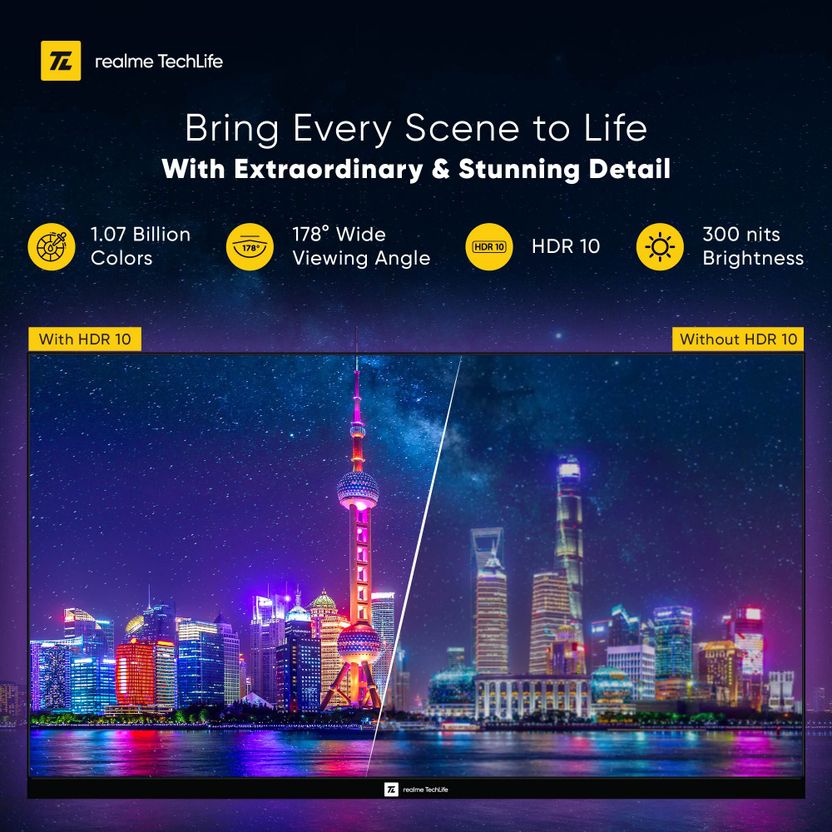 realme TechLife 32 inch QLED HD Ready Smart Google TV - Image 4