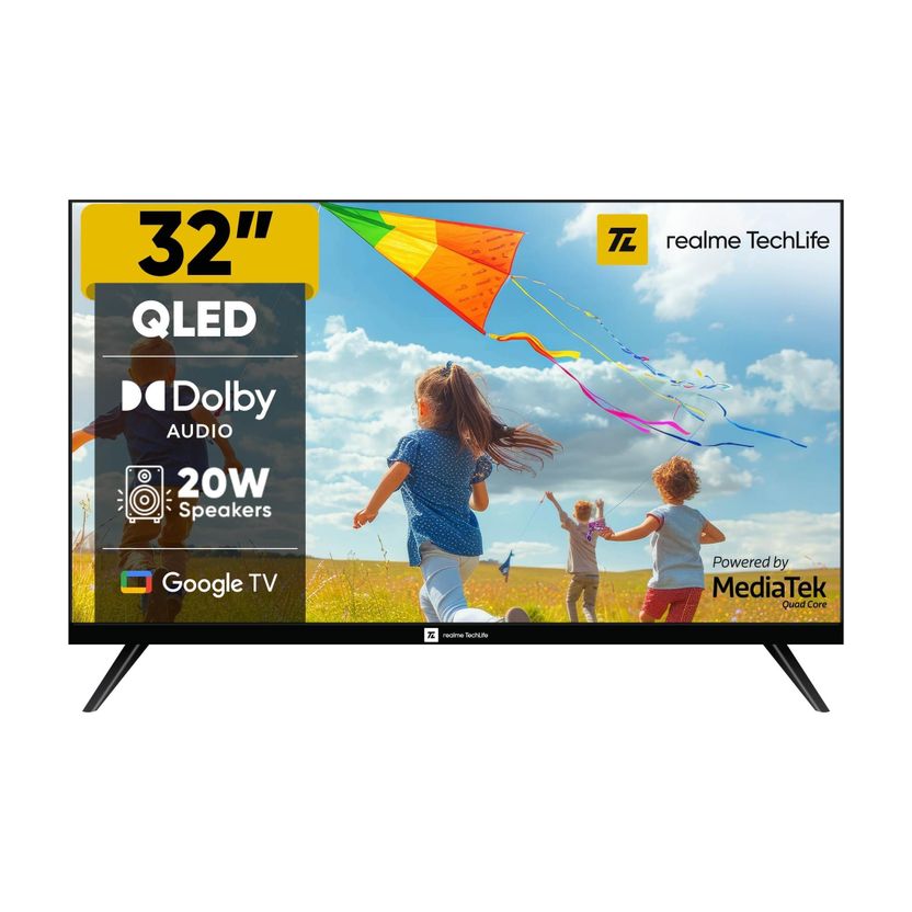 realme TechLife 32 inch QLED HD Ready Smart Google TV - Image 3