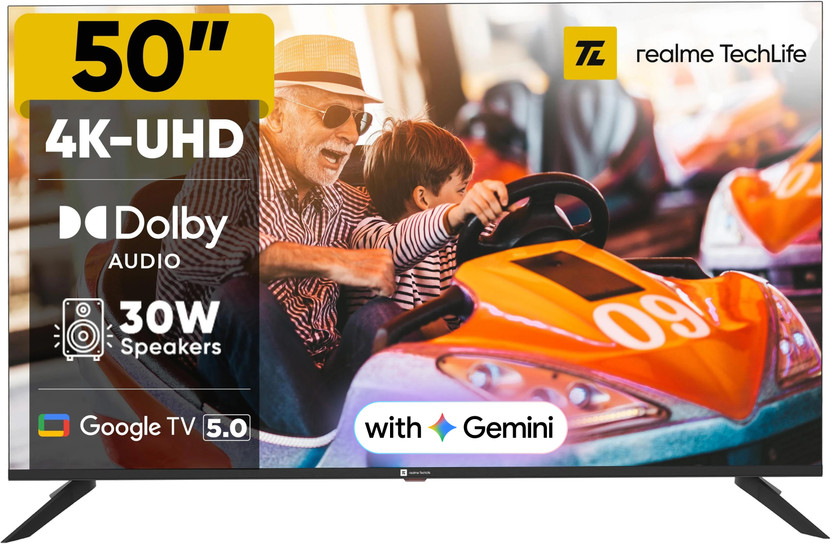 realme TechLife 126 cm (50 inch) Ultra HD (4K) LED Smart Google TV