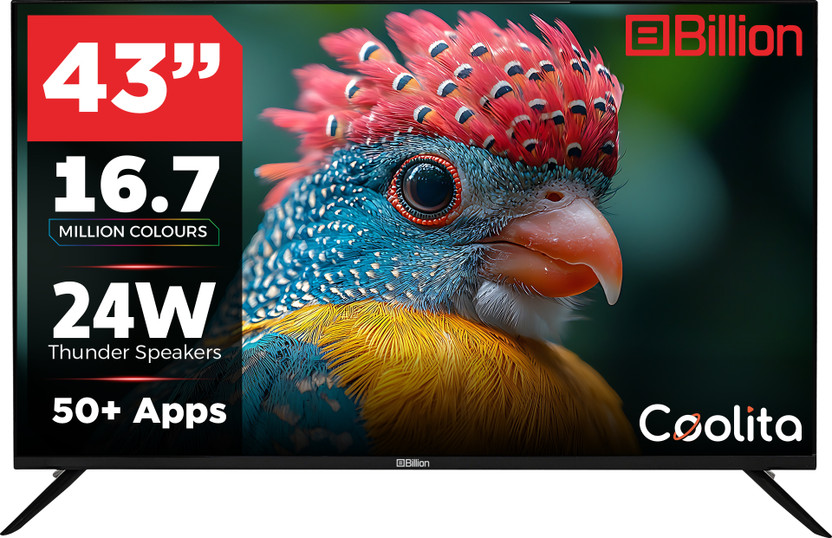 Billion 109 cm (43 inch) Full HD LED Smart Coolita TV 2026 Edition