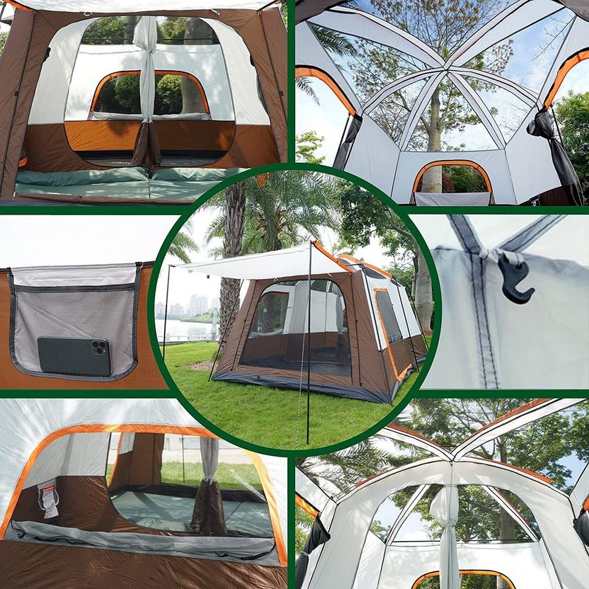 KriShyam 5-12 Person Camping Tent - Image 3