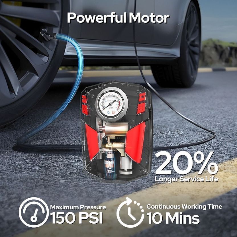 Costar Airboost 3 150 psi Tyre Air Pump - Image 3
