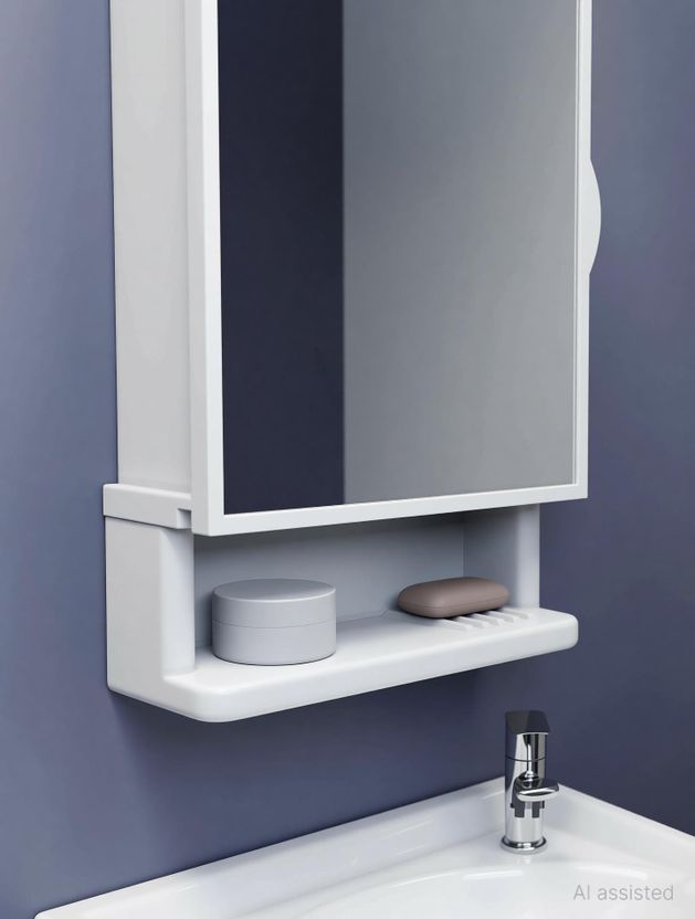 GLOXY Wall Mount Cabinet with Mirror Door - Image 5