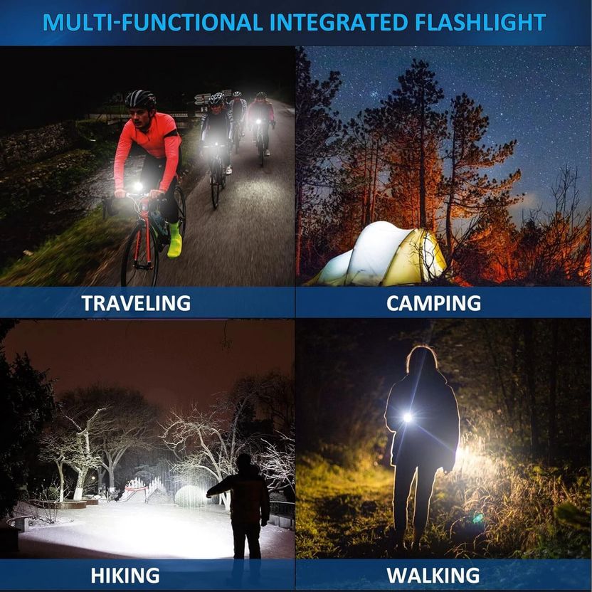 CRENTILA Rechargeable Zoomable Metal 5 Modes Flashlight - Image 7