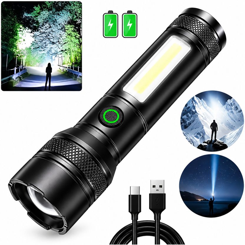 CRENTILA M81 LED Rechargeable Torch Light - Image 1
