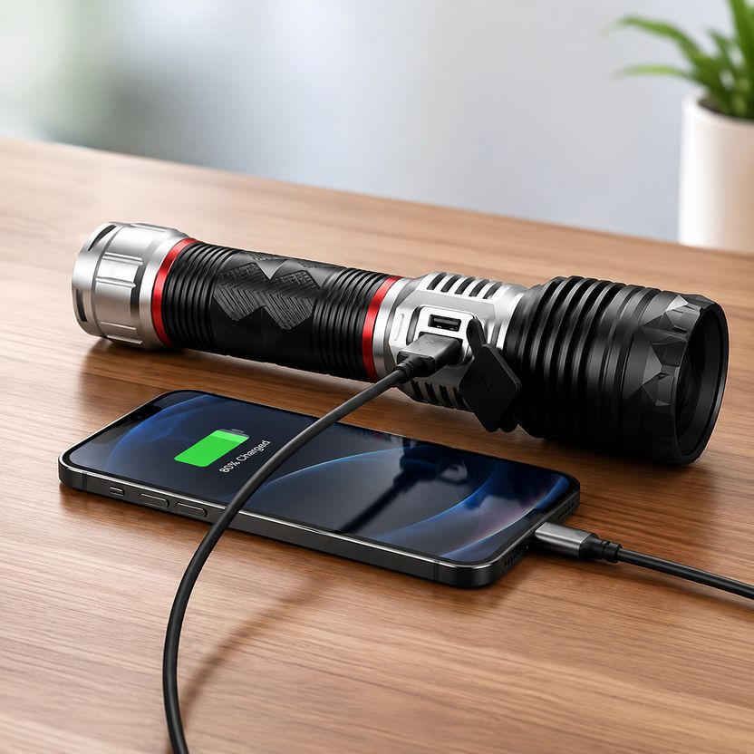 CRENTILA G85 Metal Zoomable 5 Mode Flashlight - Image 2