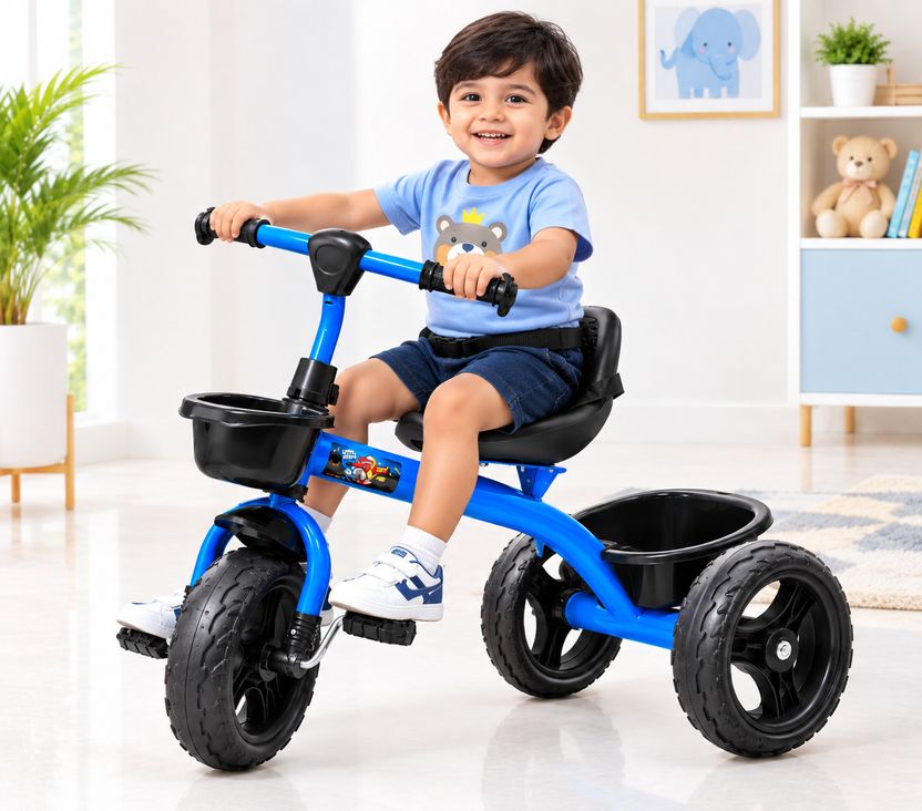 Stepupp Grow Baby Tricycle with Basket, Black - Image 9