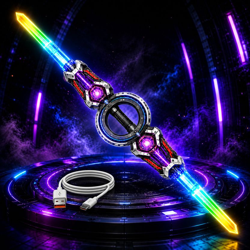 Kayvasta Rotated Double-Ended LED Light Sword - Image 1