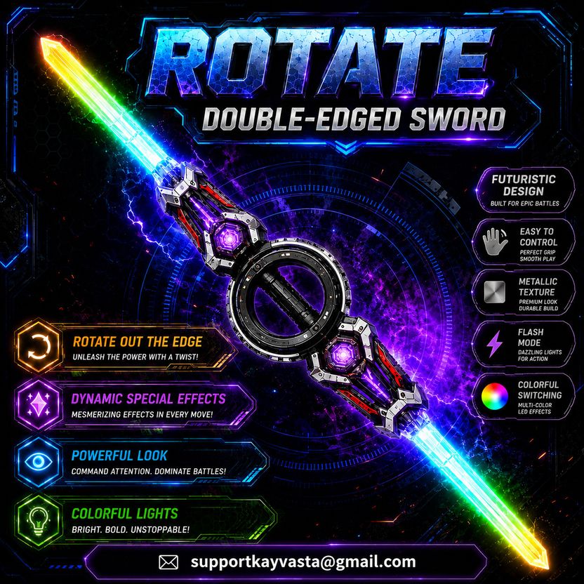 Kayvasta Rotated Double-Ended LED Light Sword - Image 3