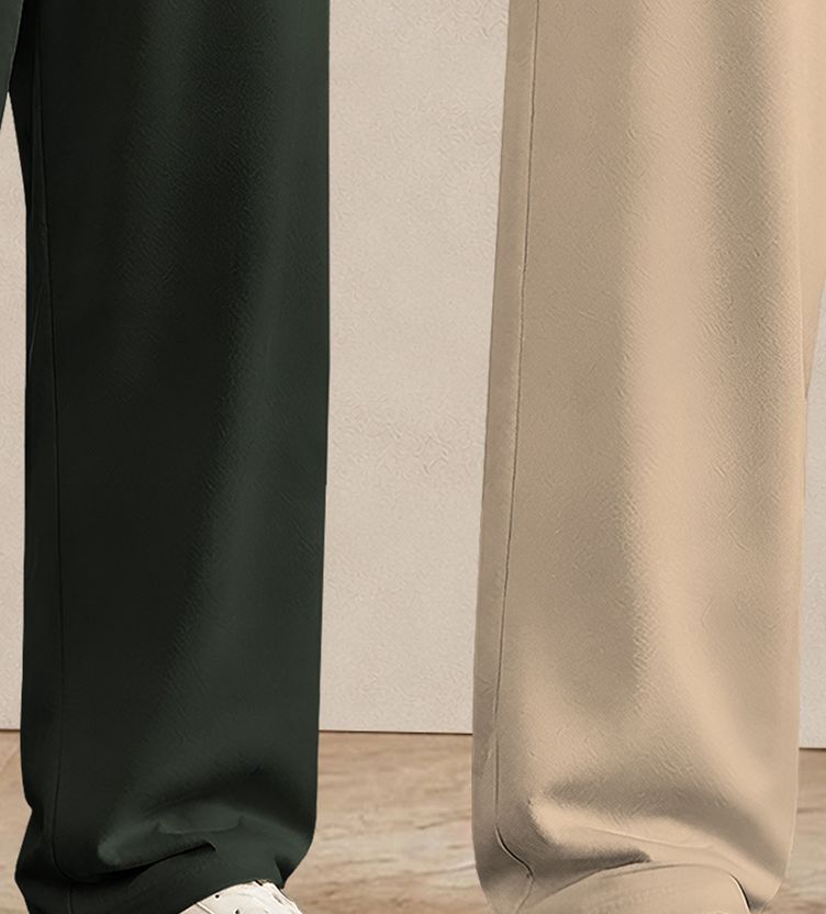 Viktor Men Olive, Beige Track Pants - Image 5