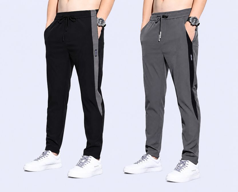 Joggers Park Striped Multicolor Track Pants - Image 1