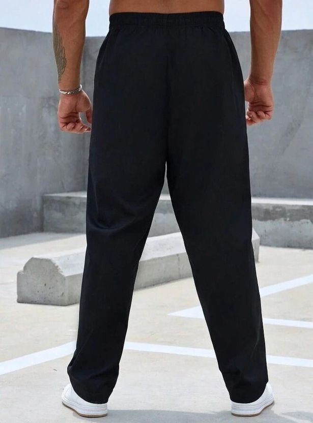 CULISH Men Striped Black Track Pants - Image 2
