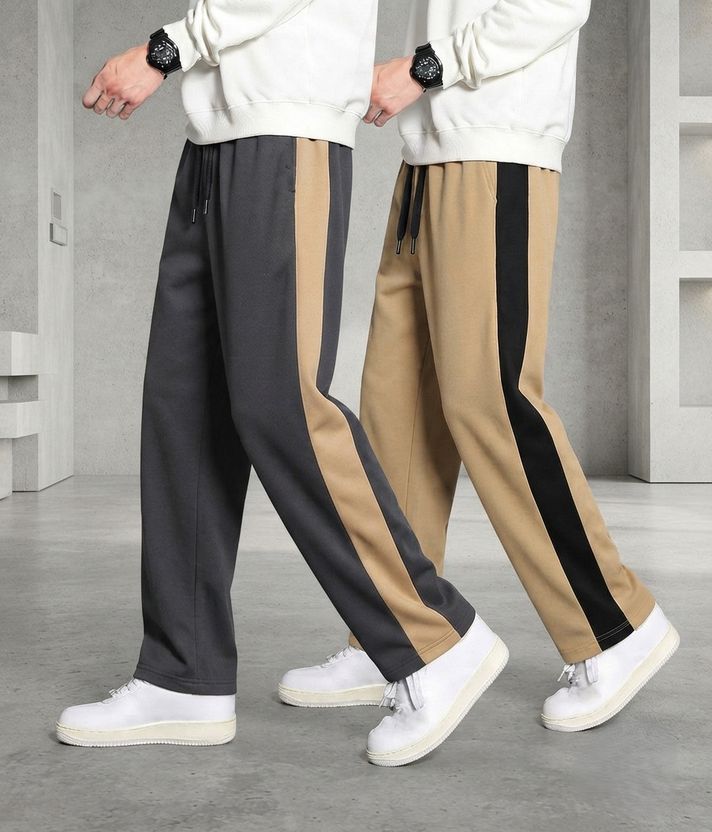 AVOLT Striped Multicolor Men Track Pants - Image 1