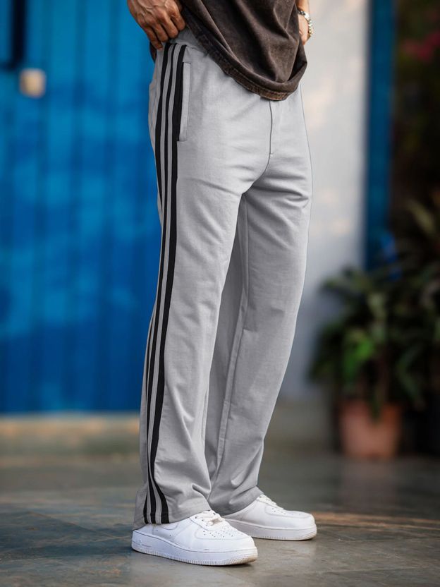 FOXTER Men Grey Track Pants - Image 4