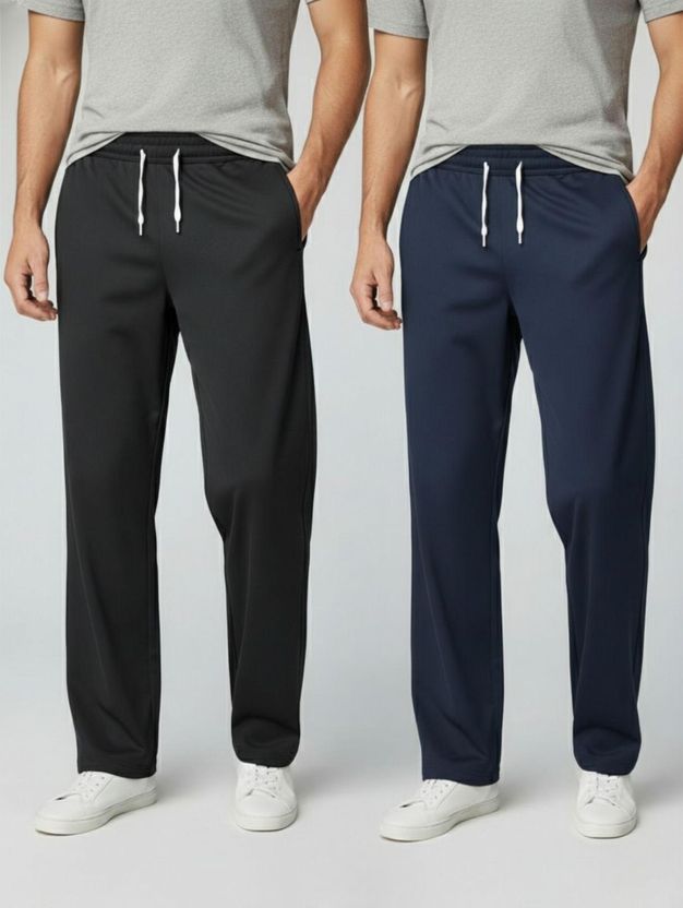 INDICLUB Loose Fit Black Trousers - Image 8