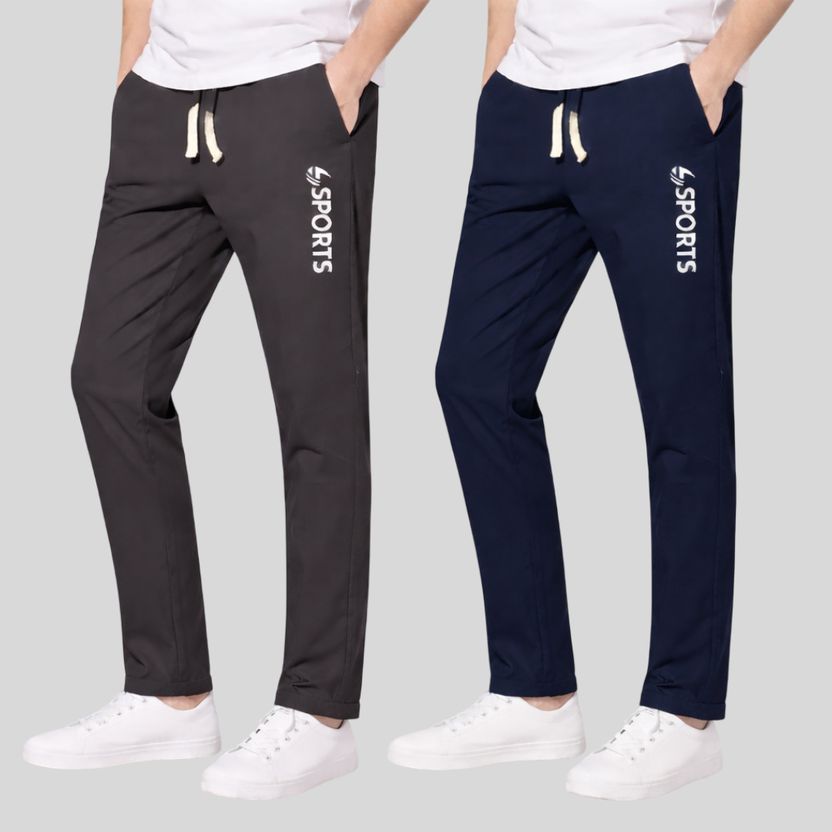 FASHION SARK Printed Black Track Pants - Image 9