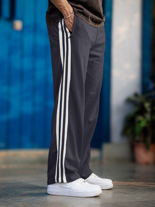 FOXTER Men Grey Track Pants - Image 9