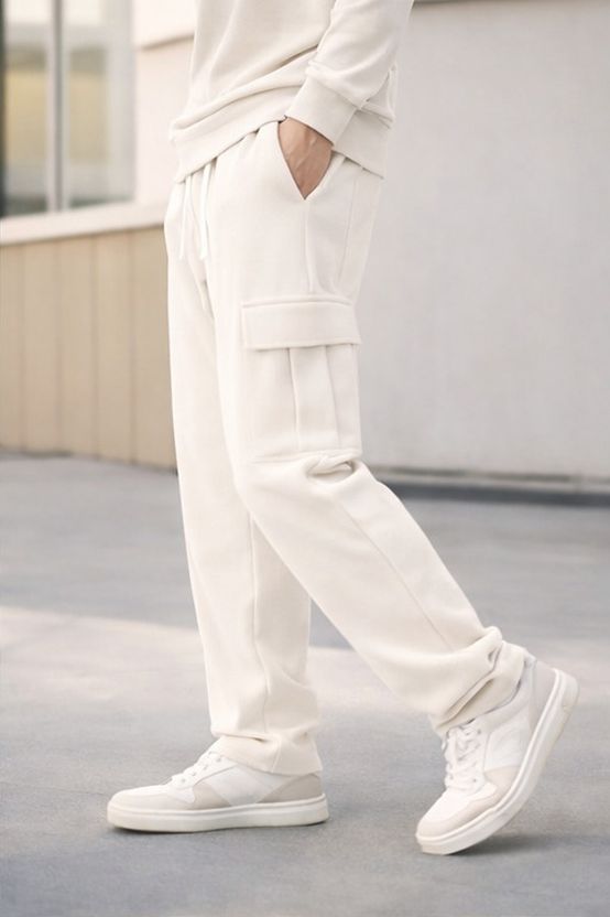 METRONAUT Men White Track Pants - Image 3