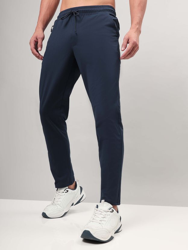 TECHNOSPORT Men Dark Blue Track Pants - Image 1