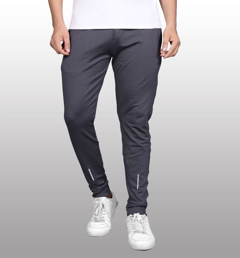 OHGORY Pack of 2 Men Black, Grey Track Pants - Image 4