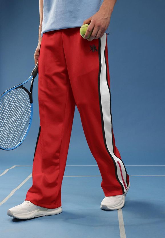 WARYAR Men Red Track Pants - Image 1