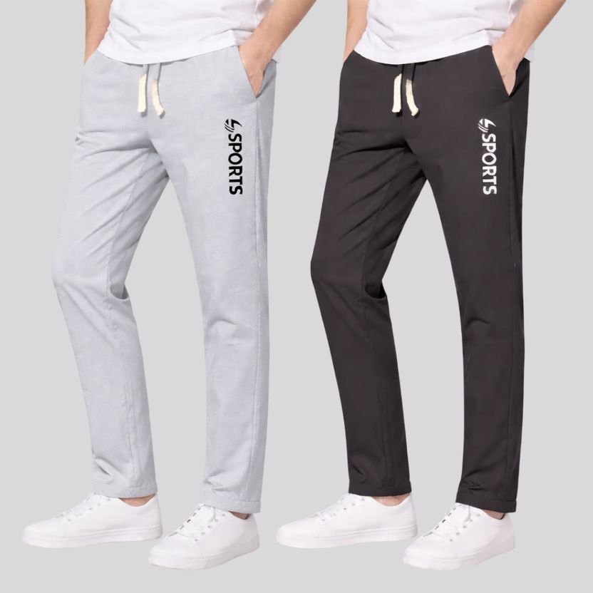 FASHION SARK Printed Black Track Pants - Image 6