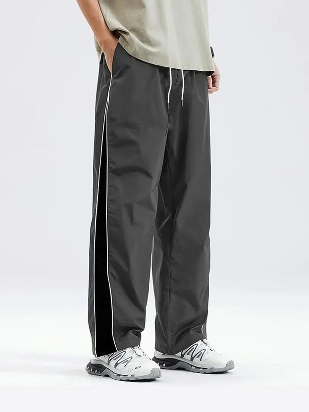 The Modern Soul Striped Men Grey Track Pants - Image 5